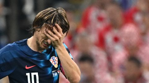 Luka Modric was unable to guide Croatia to a second consecutive World Cup final.