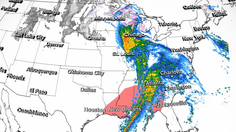 Weather forecast: Severe storm and tornado threat continues for South as North sees more snow | CNN