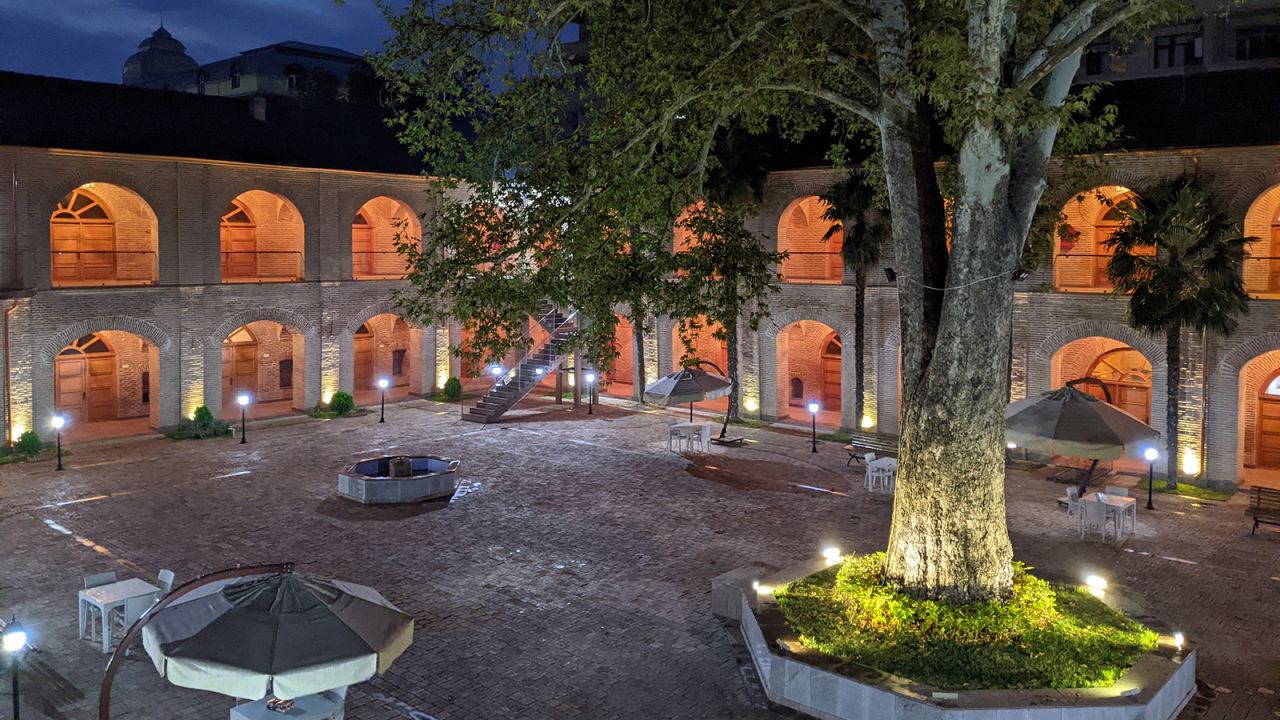 <strong>Ganja: </strong>Right in the city center is a 17th-century caravanserai almost as grand as Sheki's that has been recently transformed into a good-value hotel, the <a href="https://www.booking.com/hotel/az/karvansaray-sah-abbas.en-gb.html" target="_blank" target="_blank">Karvansaray Sah Abbas</a>.