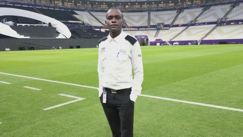 John Njau Kibue died after injuries suffered from a reported fall while on duty at Lusail Stadium.