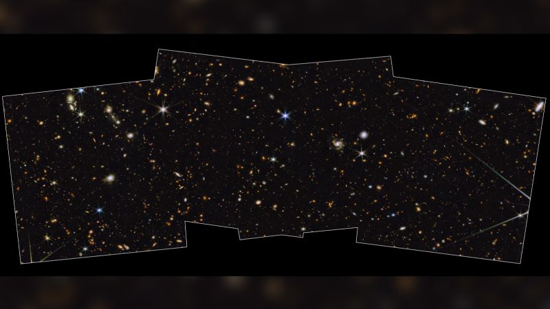 The dazzling galactic diamonds shine in the new image from the Webb telescope