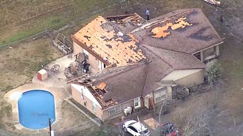 Storm damage in Blue Ridge, Texas, on December 13, 2022.