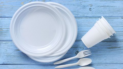 Many countries have banned single-use plastic plates and cutlery.