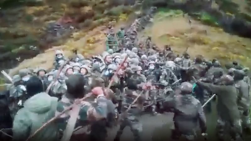 Indian and Chinese troops fight with sticks and bricks in video – CNN
