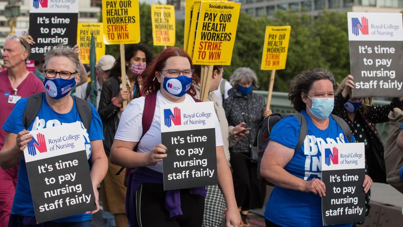British nurses set to launch historic strike, as pay and staffing crises threaten the NHS | CNN Business