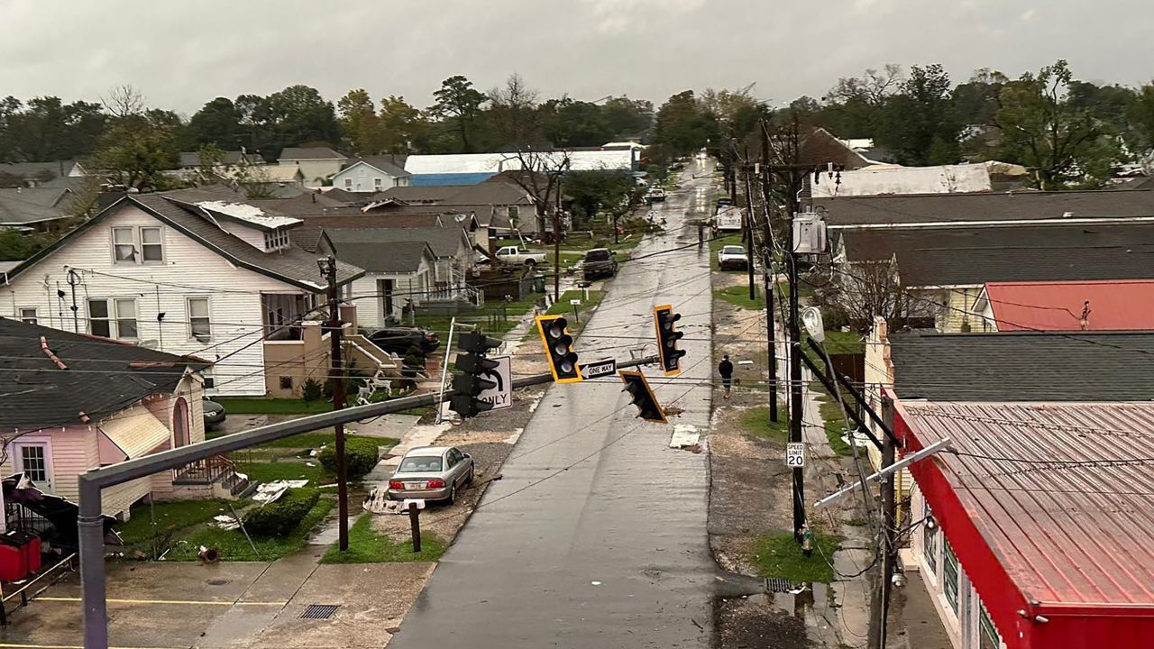  Jefferson Parish Councilman Scott Walker posted images of storm damage on Facebook. "Powerlines down, home severely damaged, rooftops ripped off, " he wrote.