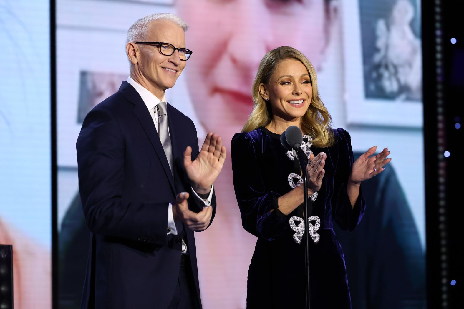 Anderson Cooper and Kelly Ripa host the show.