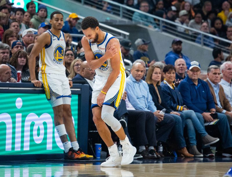 Pacers vs Warriors Steph Curry to get an MRI after suffering shoulder injury in Golden States 125-119 loss to Indiana CNN