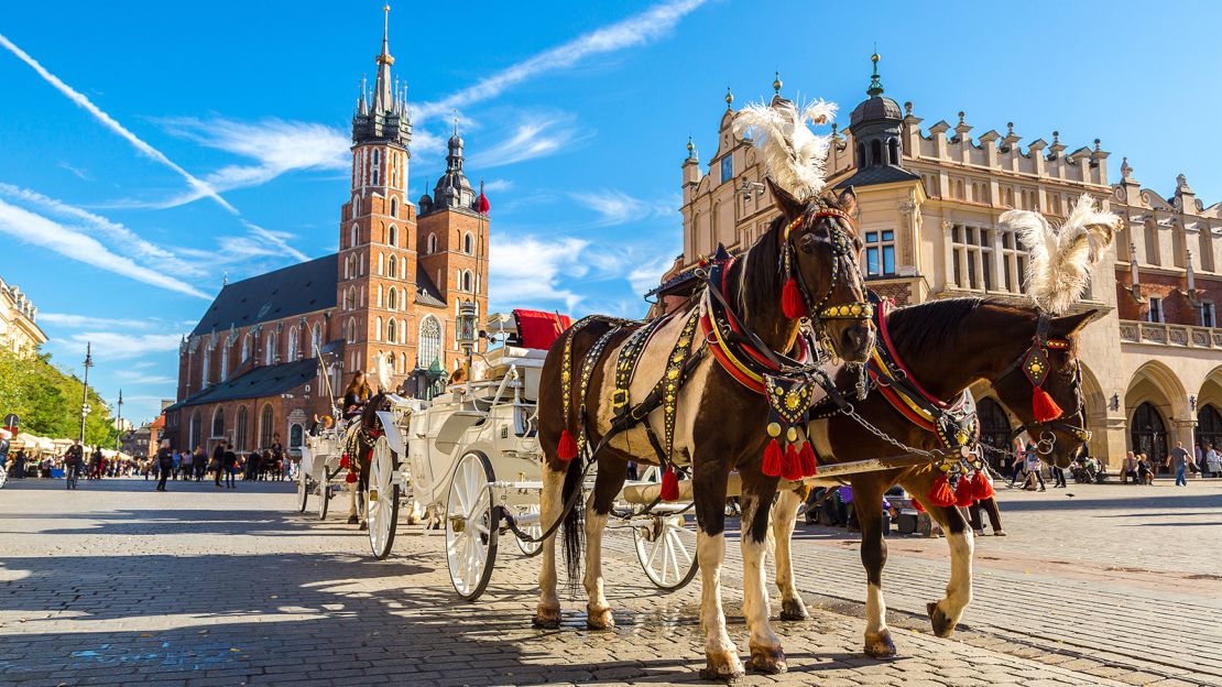 From the main square in Krakow, pictured, to forests, lakes and mountains, Poland invites exploration. 