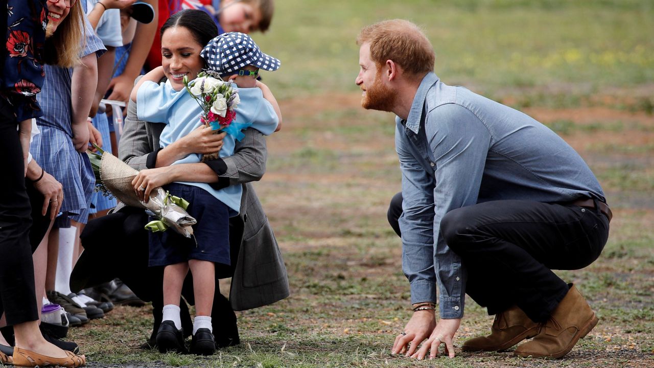 Harry and Meghan pictured during their tour of Australia in October 2018.