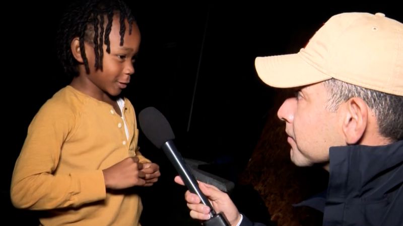 Hear how this boy stayed safe as tornado wrecked his neighborhood | CNN