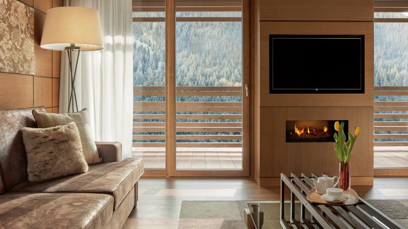 <strong>Lefay Resort & SPA Dolomiti, Pinzolo:</strong> The property holds various suites, a penthouse and private residences for larger groups, all warmly decked out with contemporary and digital comforts, plus wellness amenities. 