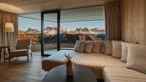 Escape to the perfect design lodges within the Italian Dolomites