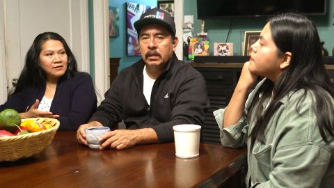 The Hernandez family at their home.