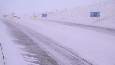 Miles of Interstate 90 in South Dakota were closed Thursday due to hazardous weather.