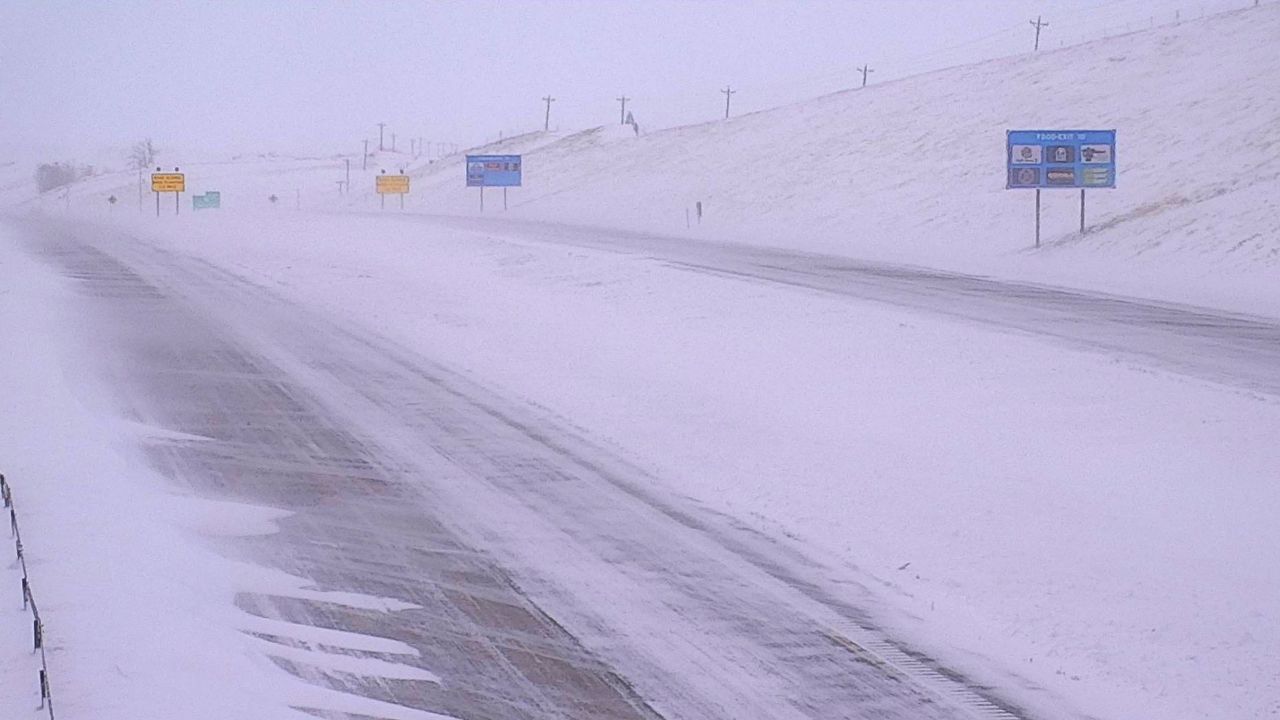 Miles of Interstate 90 in South Dakota were closed Thursday due to hazardous weather.