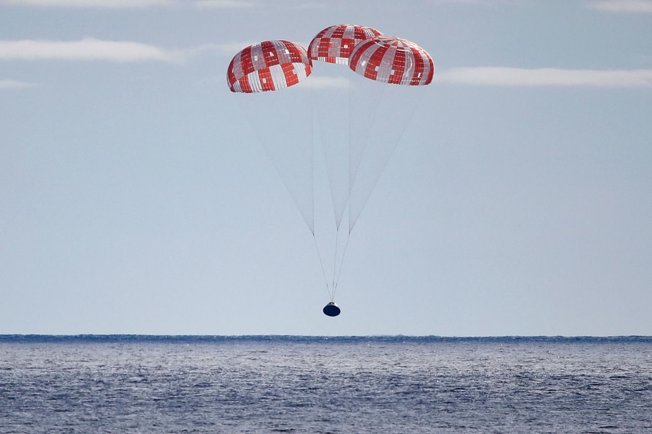 NASA's unmanned Orion capsule splashes down off the coast of Baja California, Mexico, on Sunday, December 11. The spacecraft traveled beyond the moon and returned to Earth after 25.5 days<a href="https://www.cnn.com/2022/11/16/world/gallery/artemis-nasa-moon-mission/index.html" target="_blank">. The ambitious mission</a> kicked off NASA's Artemis program, which is aiming for the return of humans to the moon and beyond.