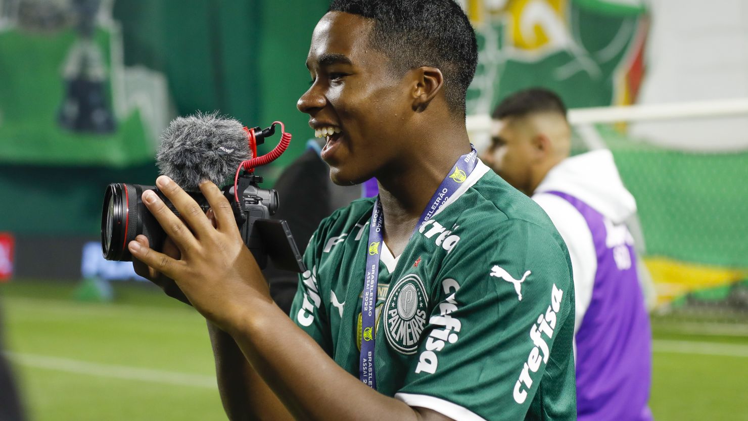 Teenager Endrick only made his debut for the Palmeiras' first-team in October.