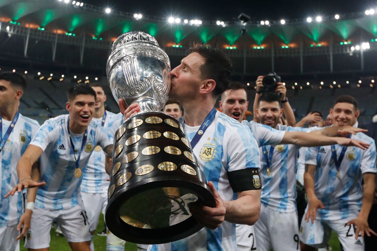 After years of heartbreak with Argentina, Messi finally won a major international trophy when he captained the Albiceleste to a Copa América title in July 2021. It was Argentina's first major title in 28 years.