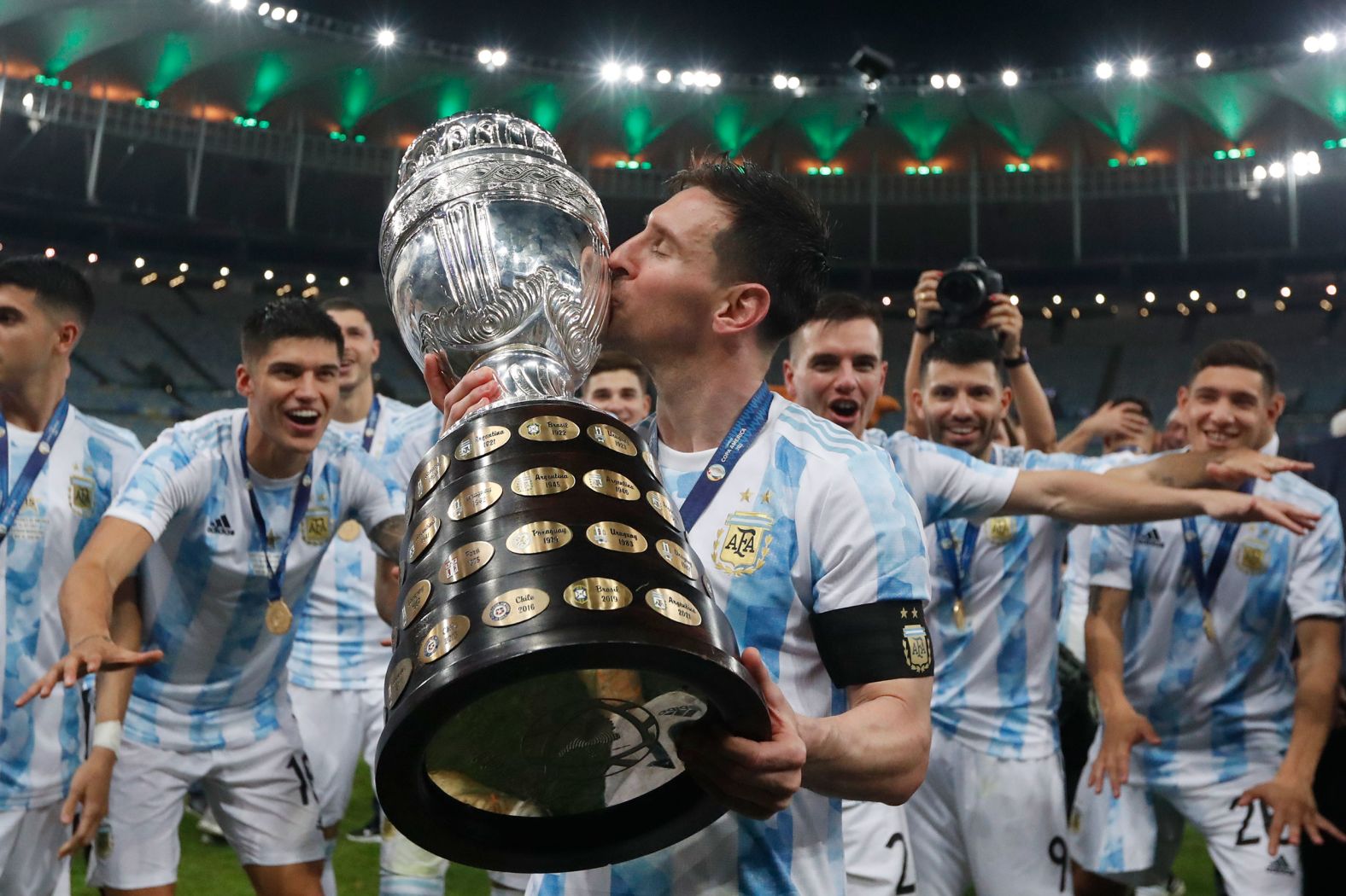 After years of heartbreak with Argentina, Messi finally won a major international trophy when he captained the Albiceleste to a Copa América title in July 2021. It was Argentina's first major title in 28 years.