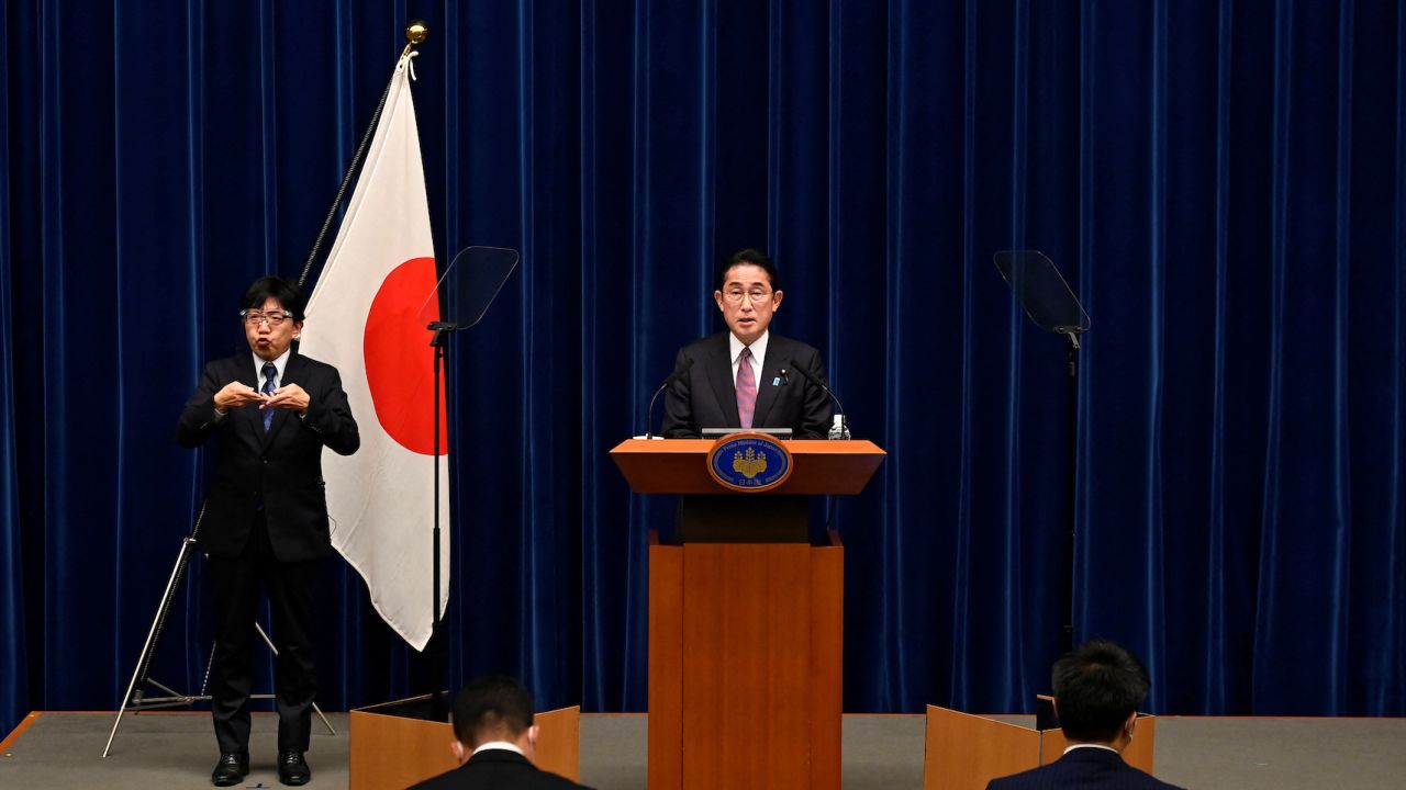 Japan's Prime Minister Fumio Kishida attends a news conference in Tokyo, Japan, December 16, 2022.