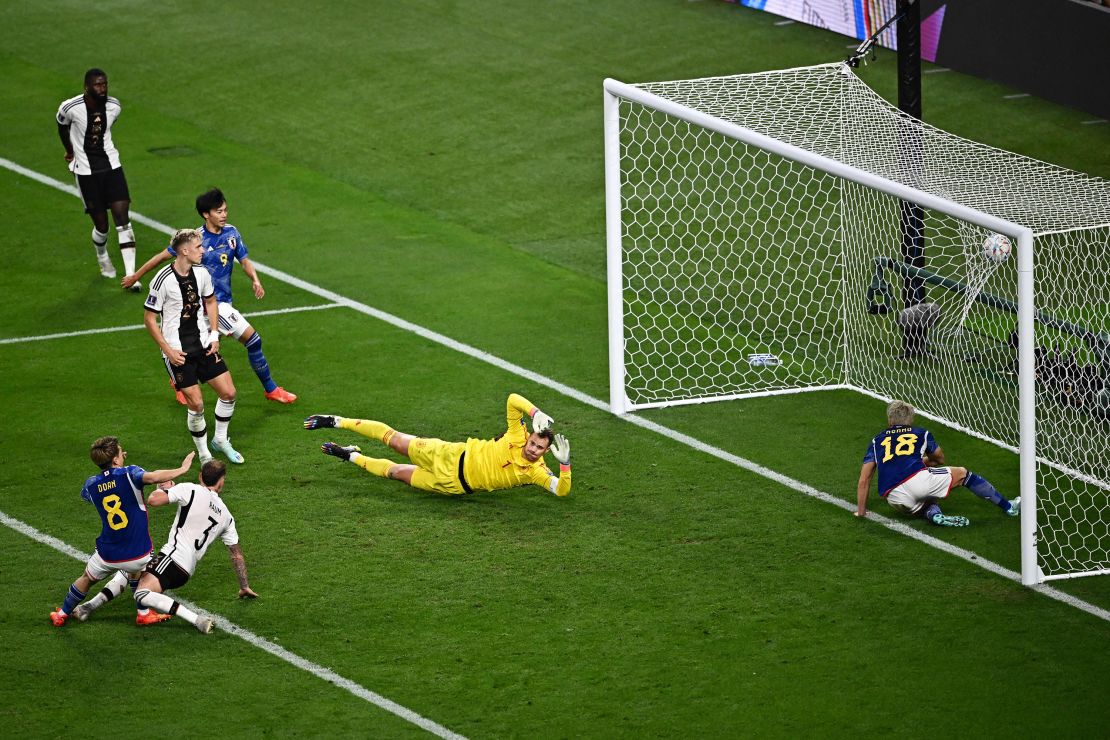 Japan defeated four-time World Cup winner Germany 2-1, setting the tone for Germany's lackluster performance.