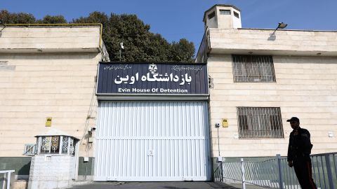 A view of the entrance of Evin prison in Tehran, Iran October 17, 2022. 