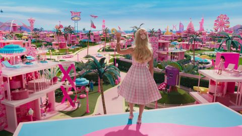 It took vast amounts of pink paint to create the Barbie movie set, according to production designer Sarah Greenwood.