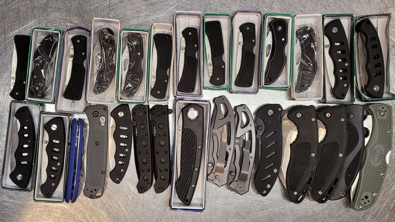 The TSA recently found 28 knives in one carry-on bag.