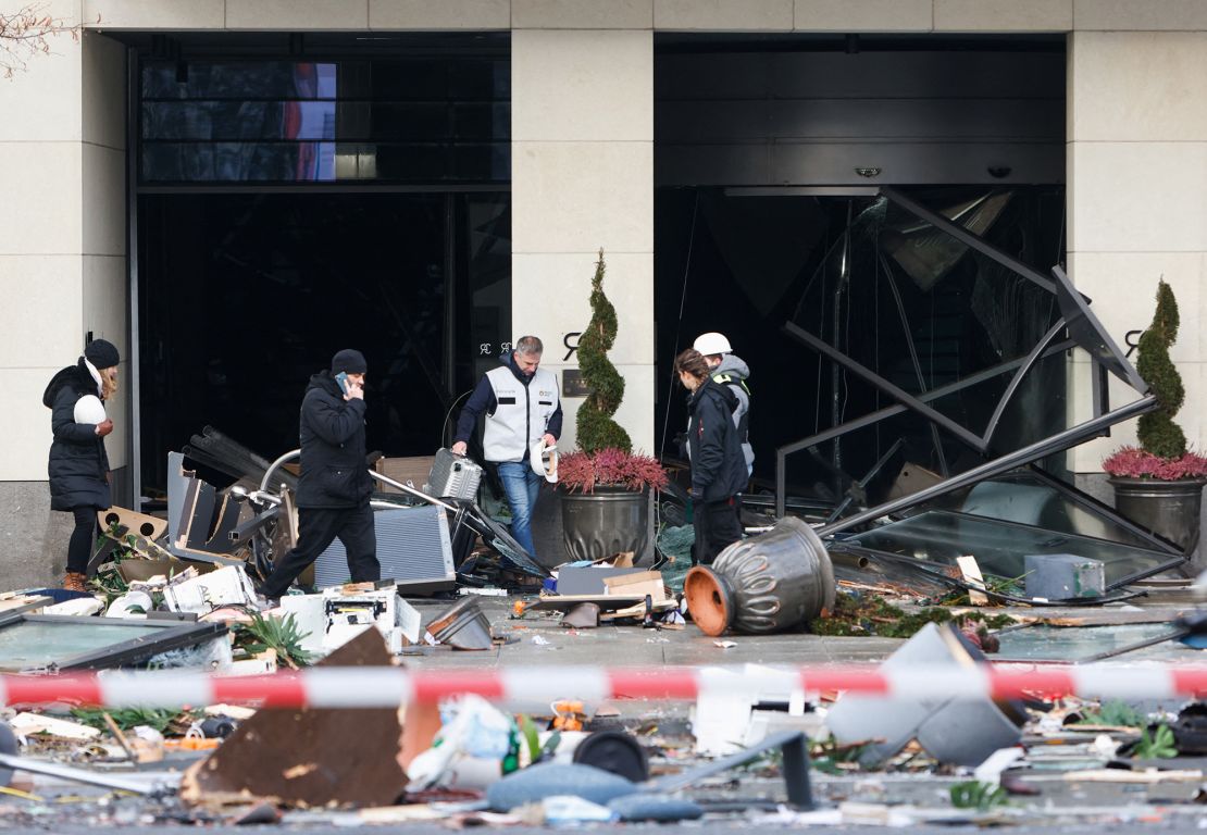 Emergency services were forced to shut a major road.