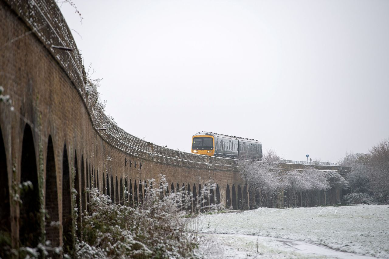 The UK rail sector is battling snowy weather while staff strike for better pay and working conditions.