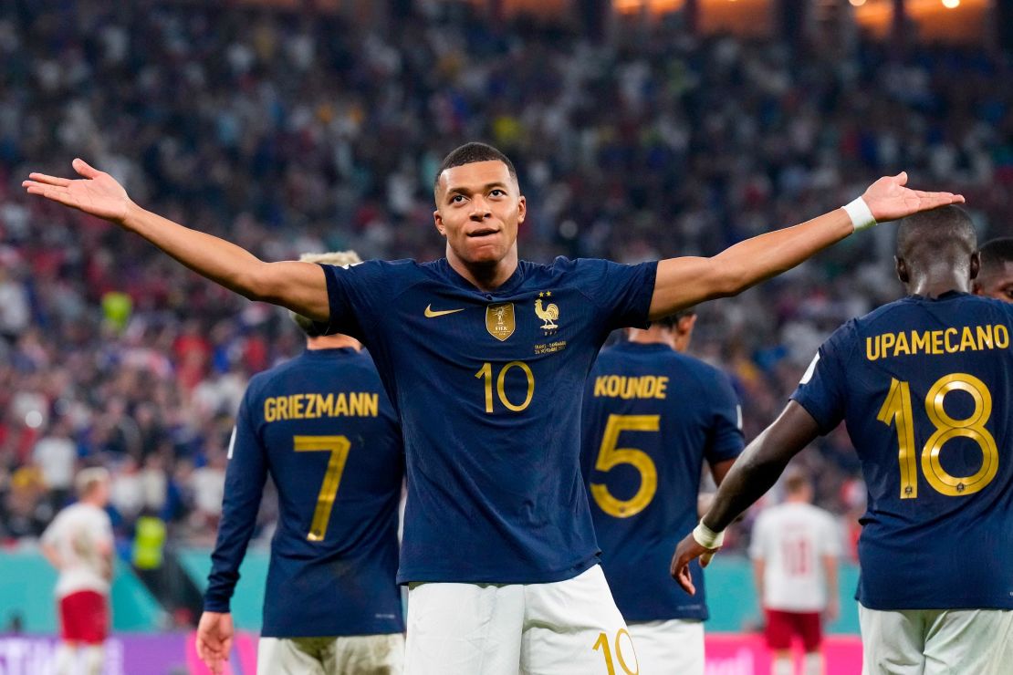 In only two World Cups, Mbappé has already scored nine goals. Only Messi and Thomas Müller have scored more goals as active players.