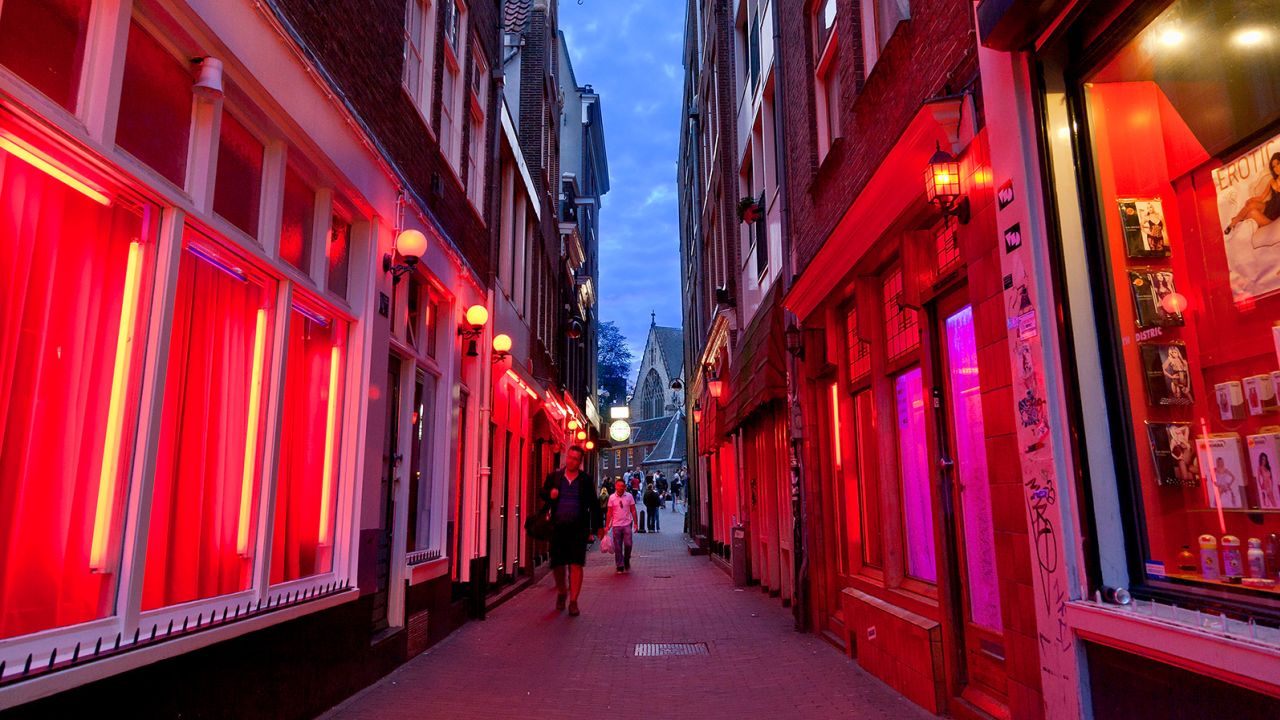 Amsterdam's Red Light District regularly attracts sex tourists. 