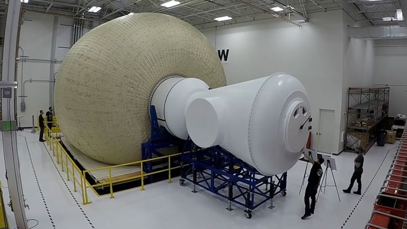 Boom! See inflatable space habitat blow up during stress test | CNN Business