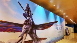 A poster of film 'Avatar: The Way of Water' is seen at a cinema on December 11, 2022 in Beijing, China.