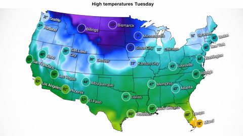weather high temperatures tuesday 12172022