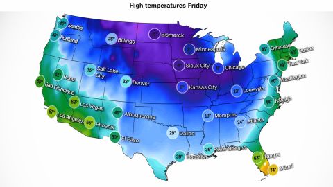 weather high temperatures friday 12172022