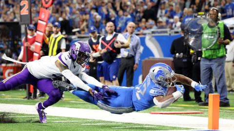 The Vikings fell to a 23-34 defeat at the Lions on Sunday.