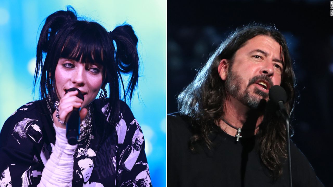 Billie Eilish and Dave Grohl performed a duet of "My Hero" on Thursday night as a tribute to Foo Fighters drummer Taylor Hawkins, who died in March.