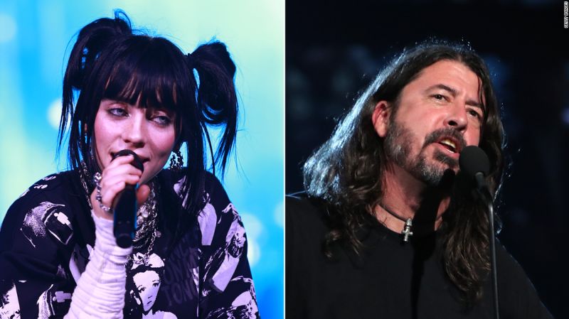 Billie Eilish duets ‘My Hero’ with Dave Grohl in honor of Taylor Hawkins | CNN