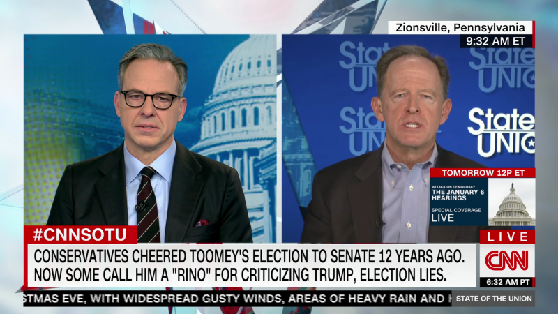 Retiring GOP Sen. Toomey reflects on his legacy after 12 years in the Senate | CNN Politics