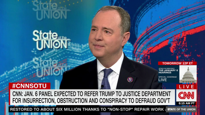 Rep. Schiff on whether Trump violated insurrection law | CNN Politics