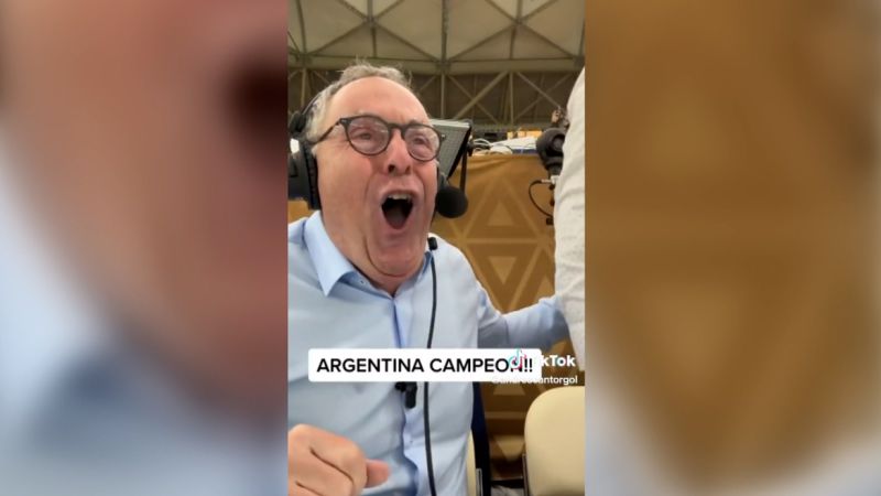 Video: World Cup commentator breaks down in tears over Argentina victory | CNN