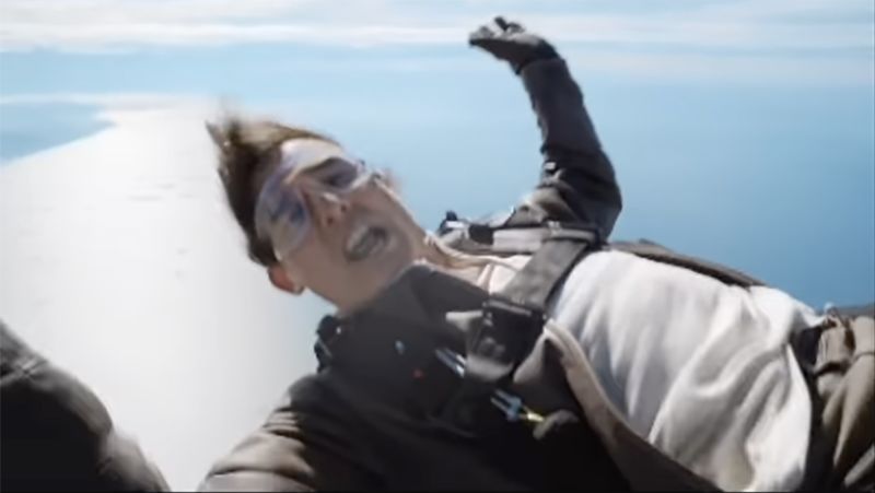 Tom Cruise jumps out of plane in latest Mission Impossible