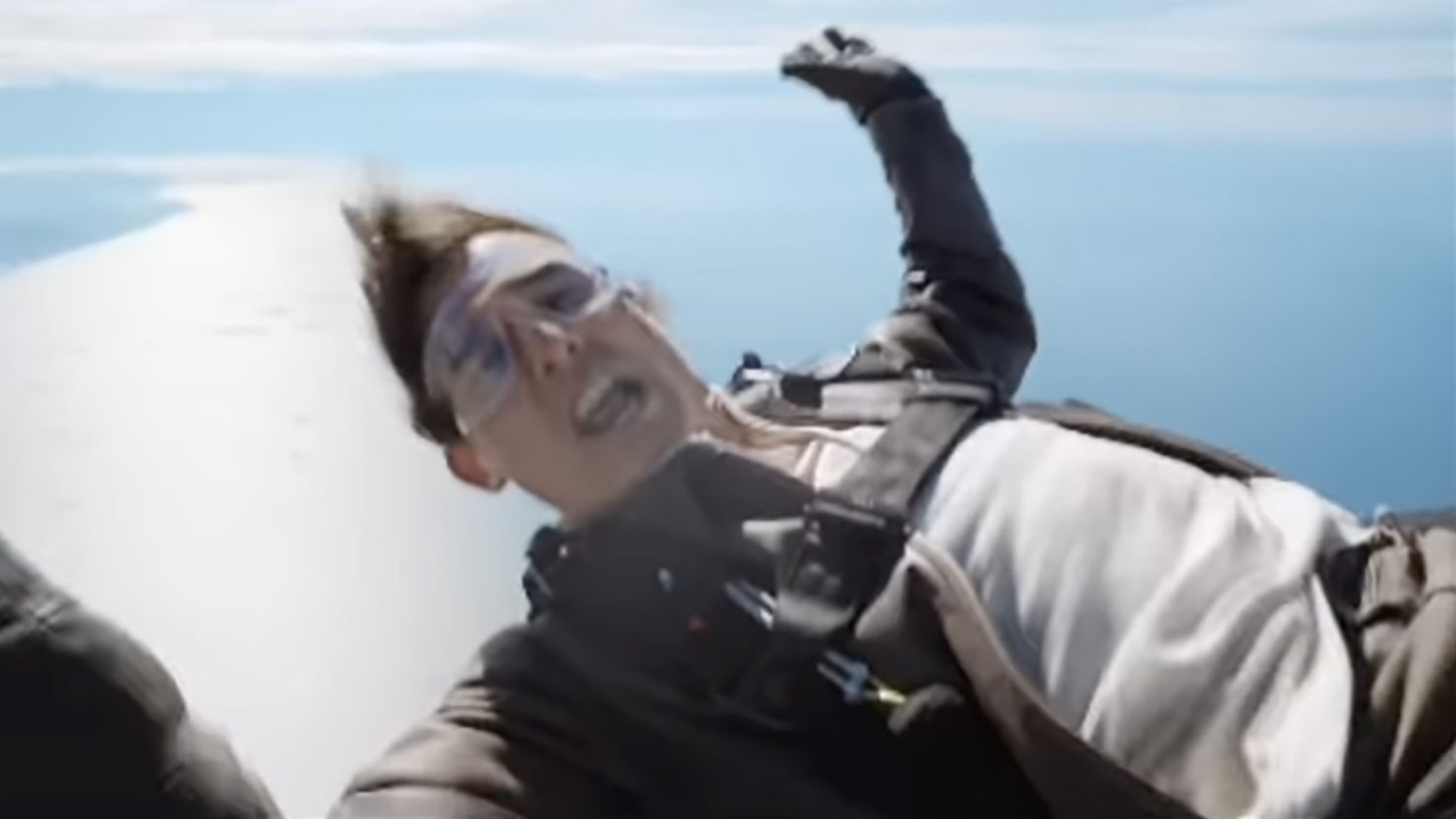 Tom Cruise went into free-fall over South Africa.