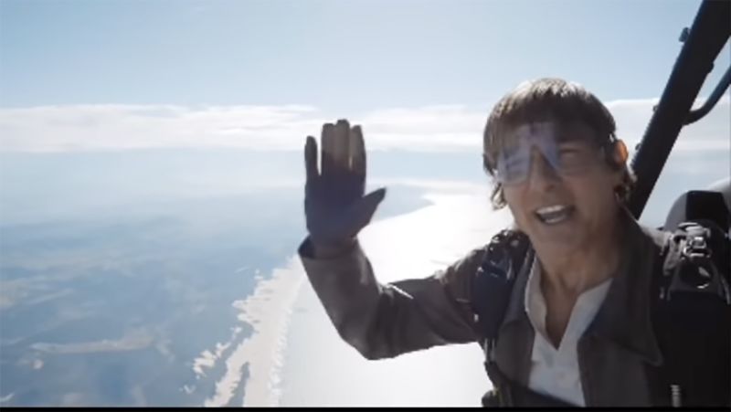 Tom Cruise jumps out of plane in latest Mission Impossible