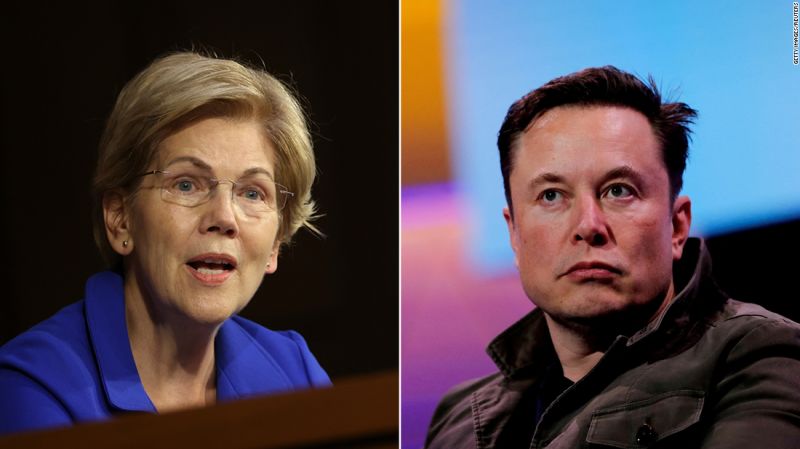 Elizabeth Warren calls out Elon Musk for ‘unavoidable’ conflicts of interest caused by Twitter takeover | CNN Business