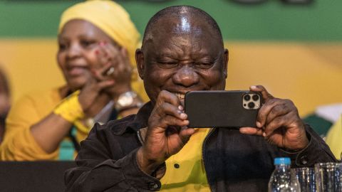 Ramaphosa, pictured on December 19, 2022, first became leader of South Africa in 2018.