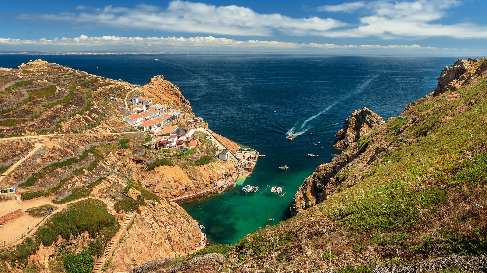 About six miles off the coast from Peniche, the Berlengas archipelago is an excellent scuba diving destination.
