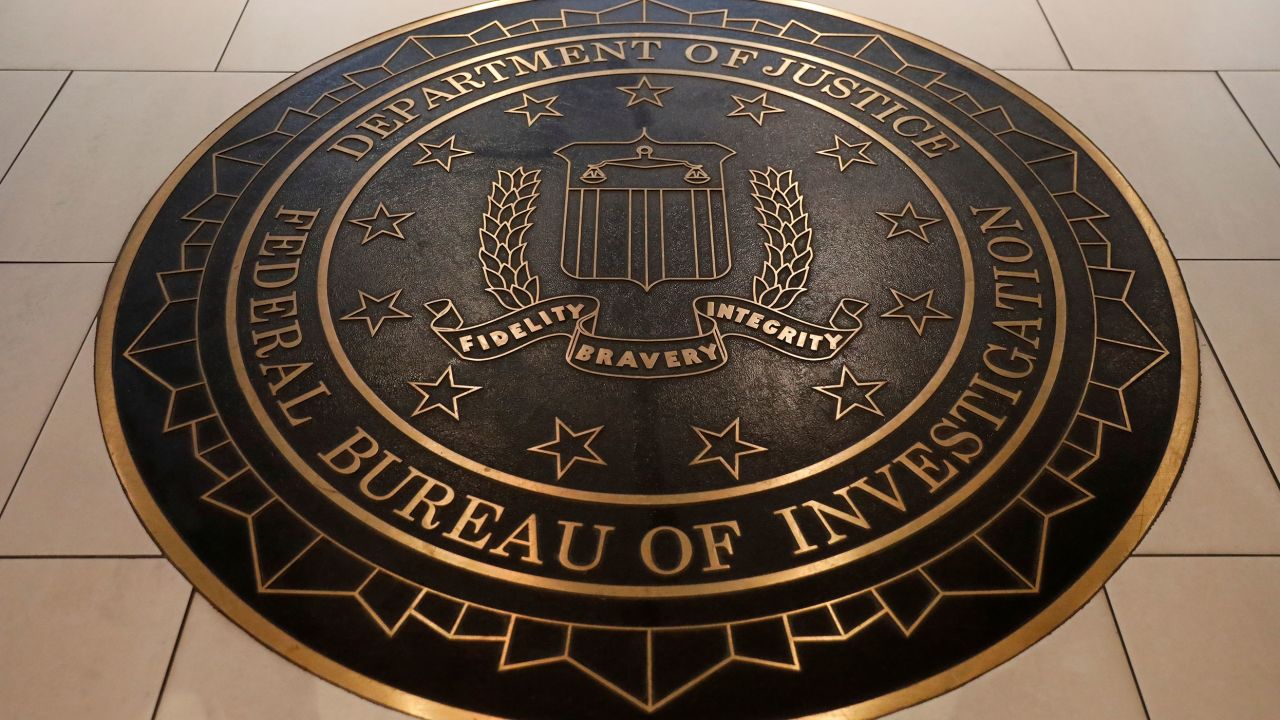The Federal Bureau of Investigation seal is seen at FBI headquarters in Washington on June 14, 2018.